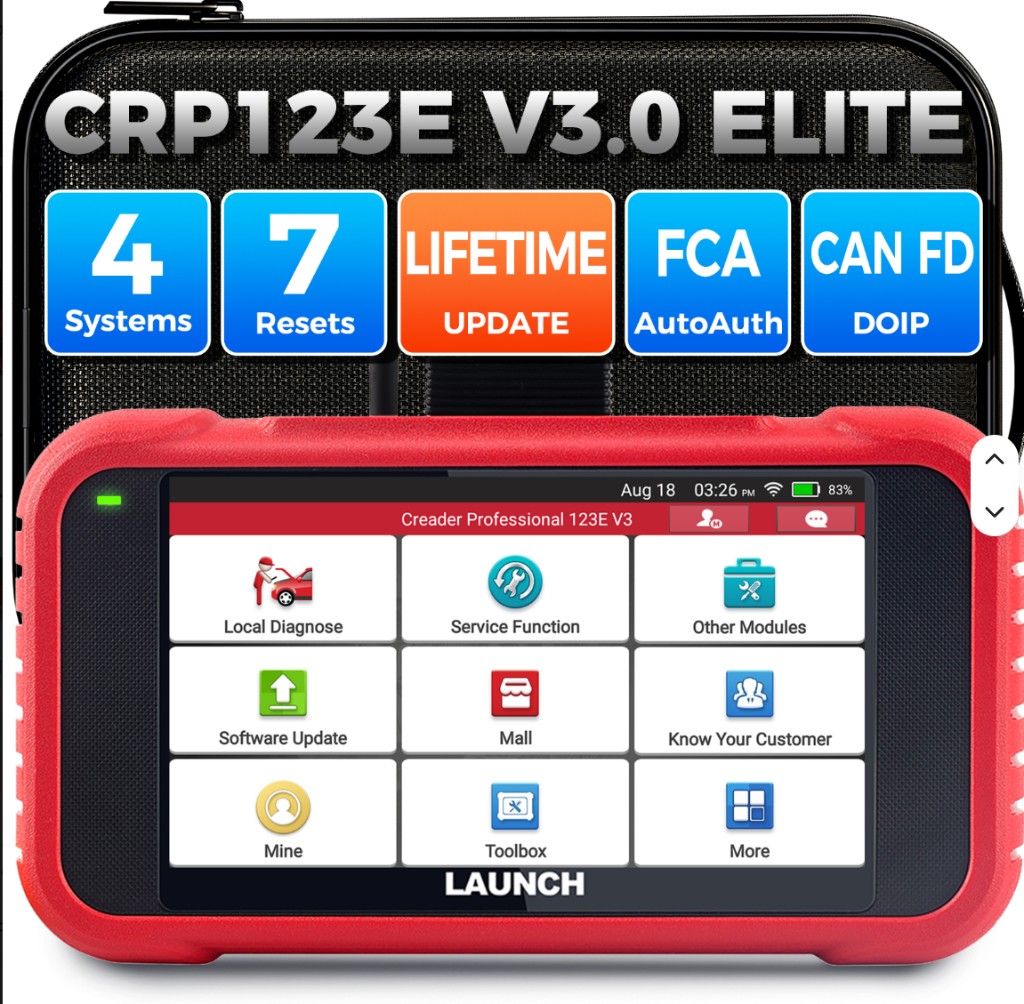 LAUNCH CRP123E V3.0 Elite — scanner de diagnostic automobile